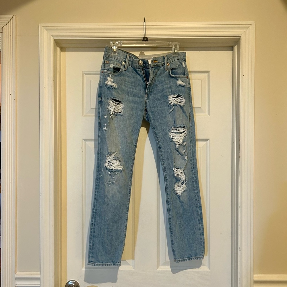 TRUE RELIGION Audrey Mid Rise Slim Boyfriend Jeans